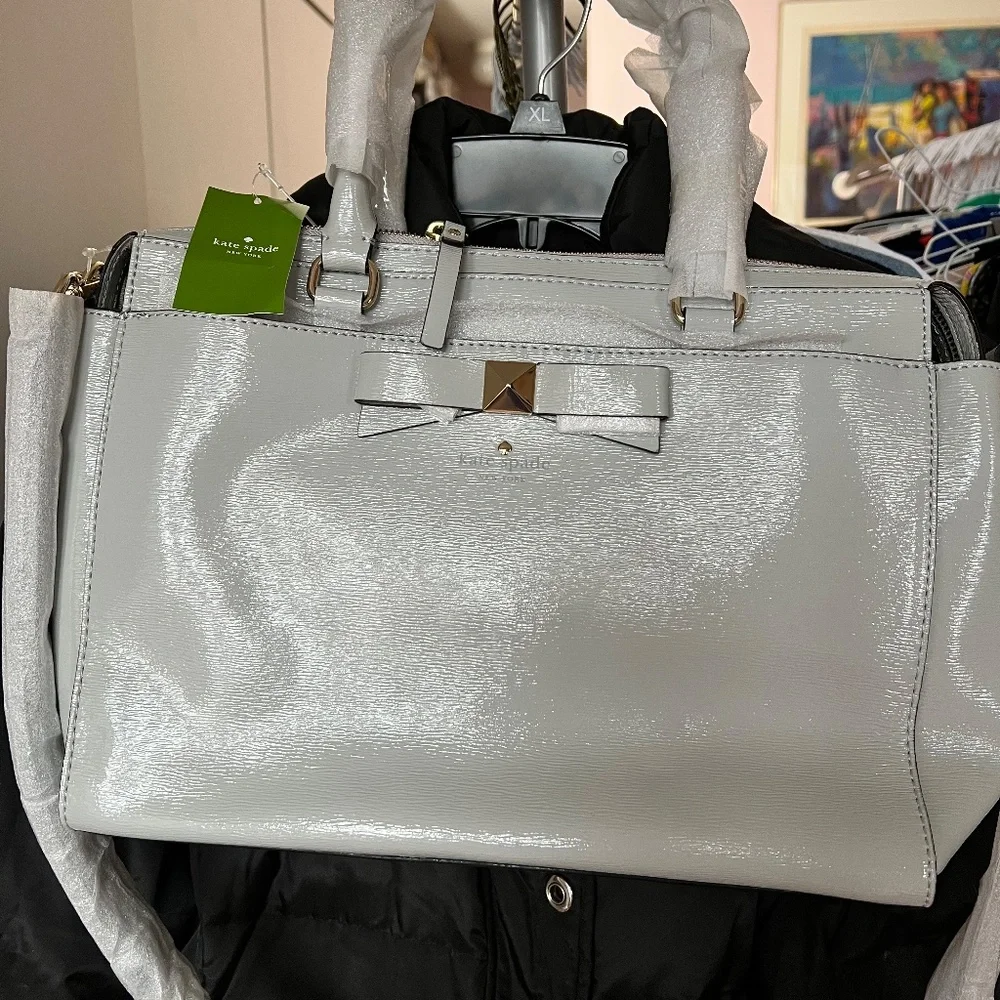 Brand New With Tags Kate Spade Grey Jeanne Beacon Court Bag